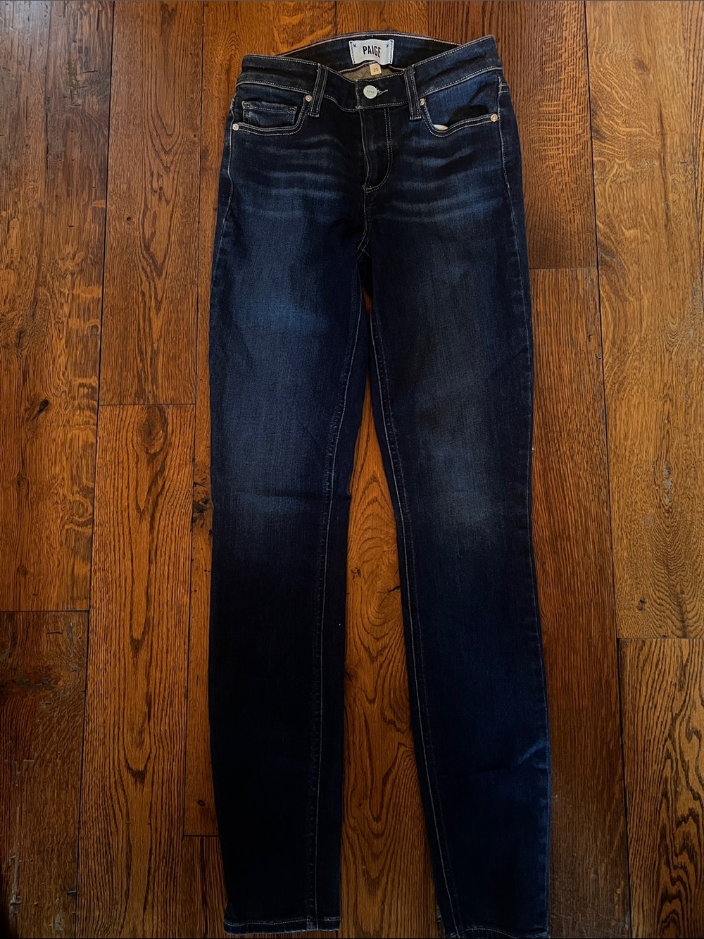 PAIGE Dark Indigo Skinny Jeans